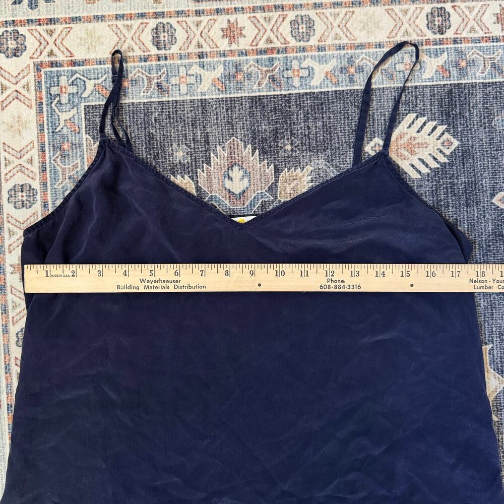 Boden 100% Silk Navy Blue Sheer Cami Tank Women’s Size 8 - Picture 10 of 10